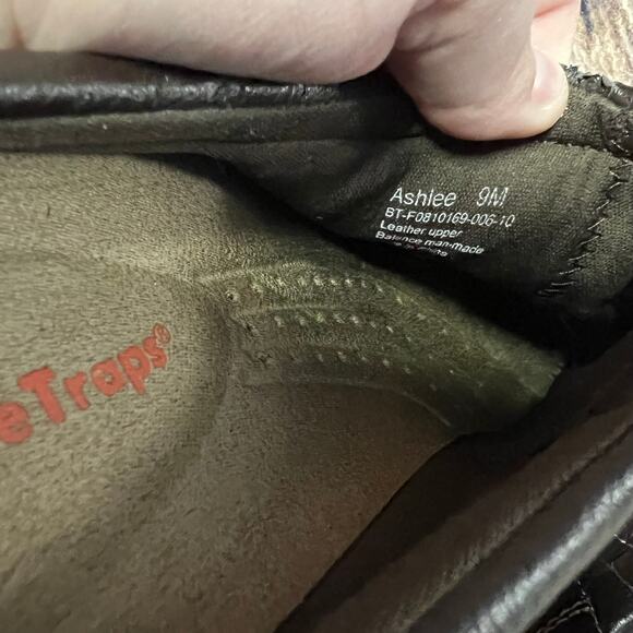 BareTraps Brown Leather Slide On Clogs Women's Size 9 Easy On & Off Slip On - Picture 8 of 9